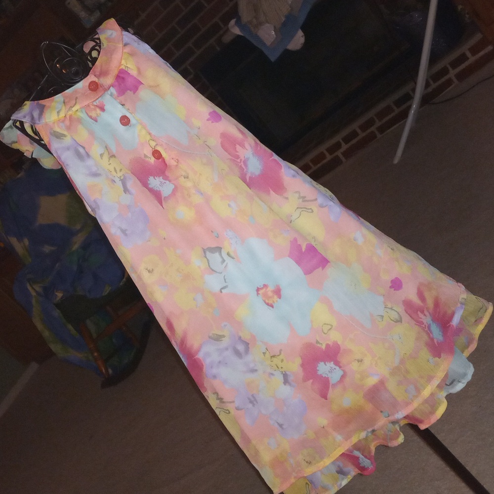 BLUEBERi BLVD. Chiffon Dress, 6, CAN BE $13. w/$4.99 shipping! - Picture 5 of 10